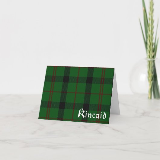 Cartes de note de plaid de tartan de clan de (Devant)
