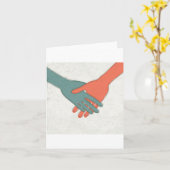 Cartes de note de poignée de main (Fleur jaune)