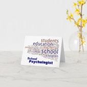 Cartes de note de psychologue d'école (Fleur jaune)