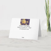 Cartes de note de salutation d'aquarelle de (Dos)