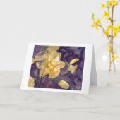 Cartes de note de salutation d'aquarelle de (Fleur jaune)