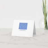 Cartes de note de sauvegarde de date Étoiles Blanc (Dos)