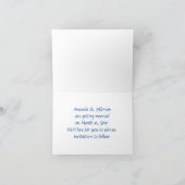 Cartes de note de sauvegarde de date Étoiles Blanc (Intérieur)