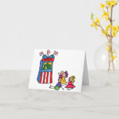 Cartes de note de spectacle de marionnettes (Fleur jaune)