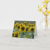 Cartes   de note de tournesol (Fleur jaune)