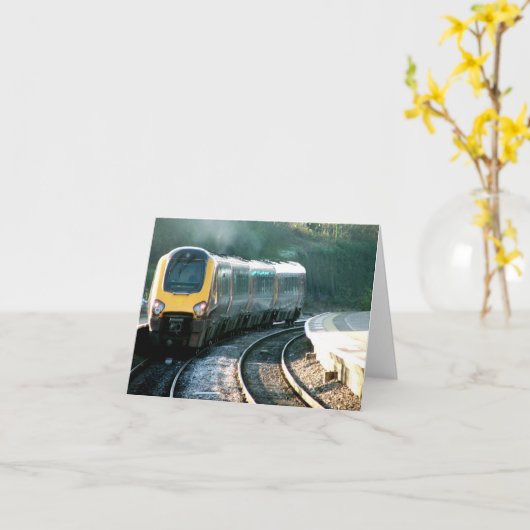 Cartes de note de train (Fleur jaune)