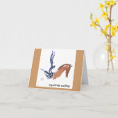 Cartes de note de voûte équestre (Fleur jaune)