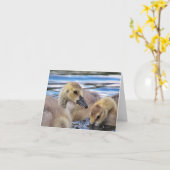 Cartes de note d'oisons (Fleur jaune)