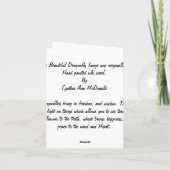 Cartes de note en soie peintes à la main de (Dos)