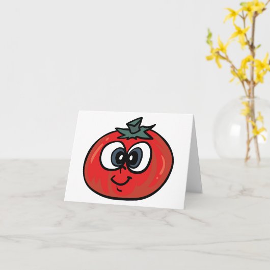 Cartes de note faciale Tomate (Fleur jaune)