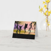 Cartes de note féeriques de soeurs (Fleur jaune)