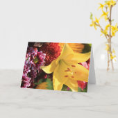 Cartes de note florales, amaryllis jaune, rouille, (Fleur jaune)