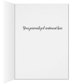 Cartes de note Monogramme Verte Simple Script (Intérieur (Droit))