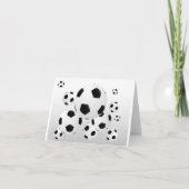 Cartes de note multiples de ballons de football (Devant)