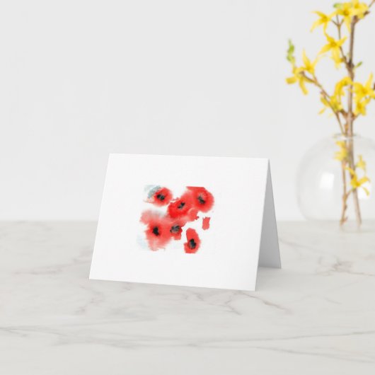 cartes de note - pavots (Fleur jaune)