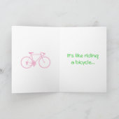 Cartes de note personnalisées de vélo (Intérieur)