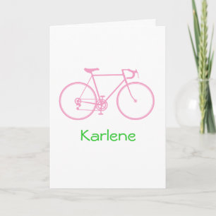 Cartes de note personnalisées de vélo