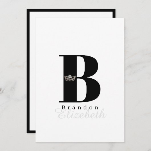 Cartes de note plat Miss America - Sky Black (Devant / Derrière)