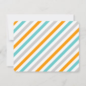 Cartes de note plates de monogramme moderne (Dos)