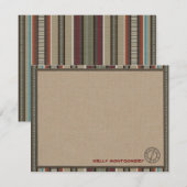 Cartes de note plates personnalisées par style de (Devant / Derrière)