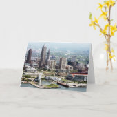 Cartes de note pliées par 5x7 de Cleveland (Fleur jaune)