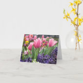 Cartes de note roses de forêt de tulipe (Fleur jaune)