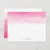 Cartes de note roses d'Ombre (Devant / Derrière)