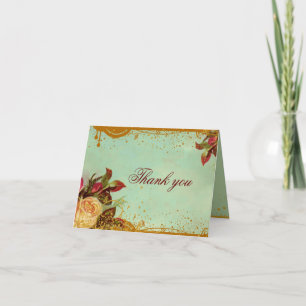 Cartes de note roses victoriennes