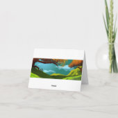 Cartes de note rouges d'arbres (Dos)