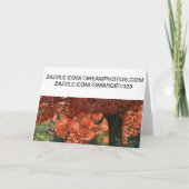 CARTES DE NOTE SAISONNIÈRES D'ARBRES DE CHUTE (Dos)