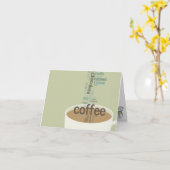 Cartes de note sans fin de café de possibilités (Fleur jaune)