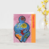 Cartes de note sinueuses de roches (Fleur jaune)