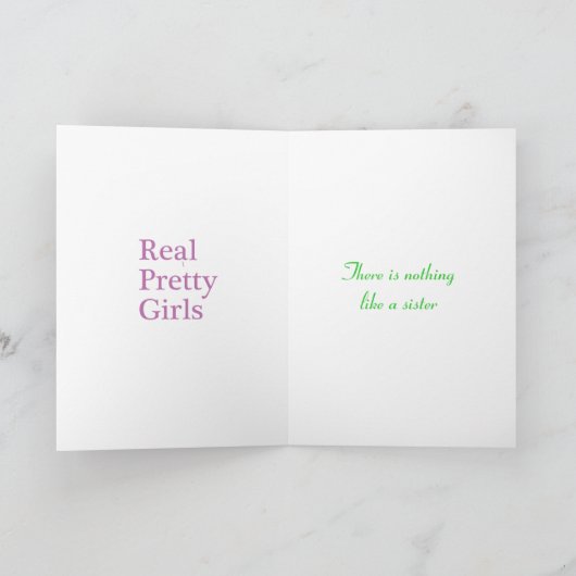 Cartes de note Sororité personnalisées (Intérieur)