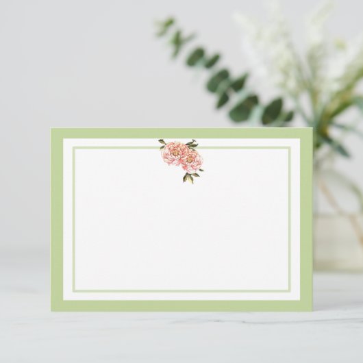 Cartes de note vertes roses classiques standard de (Debout devant)