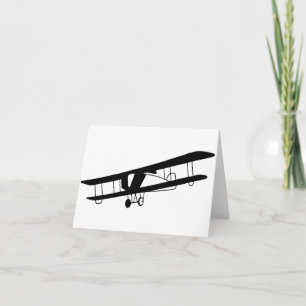 Cartes de note vintages d'avion