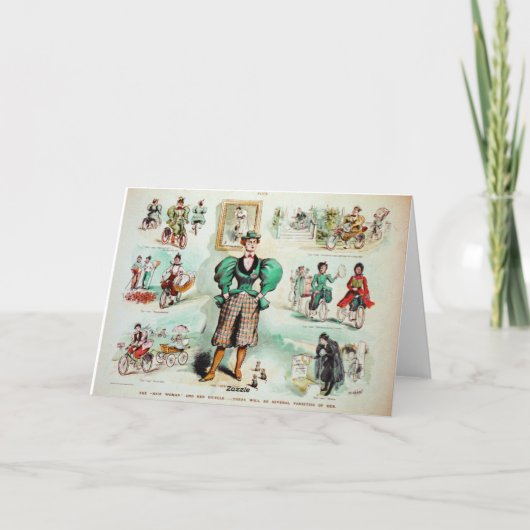 Cartes de note vintages de vélo (Dos)