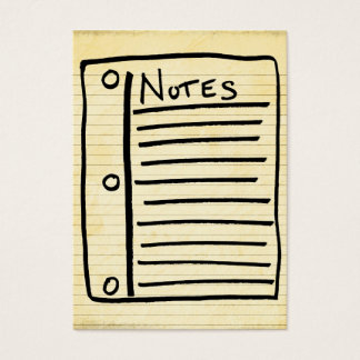 Cartes de notes