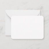 Cartes de notes à denticules mignonnes - Vert saug (Dos)