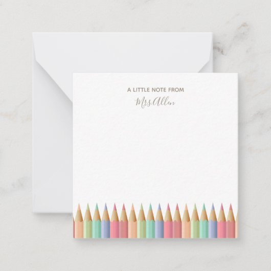 Cartes de notes à emporter de l'enseignant (Devant)