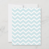 Cartes de notes à motif chevron zig zag aqua éléga (Dos)