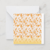 Cartes de notes abstraites orange | Papeterie chic (Dos)