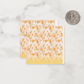 Cartes de notes abstraites orange | Papeterie chic (Devant/Arrière en situation)