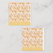 Cartes de notes abstraites orange | Papeterie chic (Devant / Derrière)