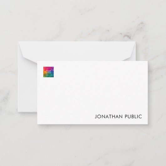 Cartes de notes Ajouter un logo texte ici Modèle s (Devant)