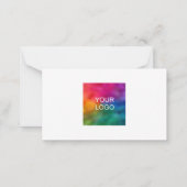Cartes de notes Ajouter un logo texte ici Modèle s (Dos)