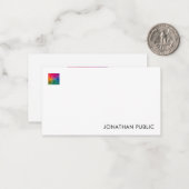 Cartes de notes Ajouter un logo texte ici Modèle s (Devant/Arrière en situation)