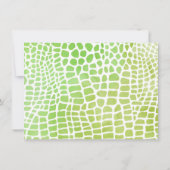 Cartes de notes Alligator Merci (Dos)