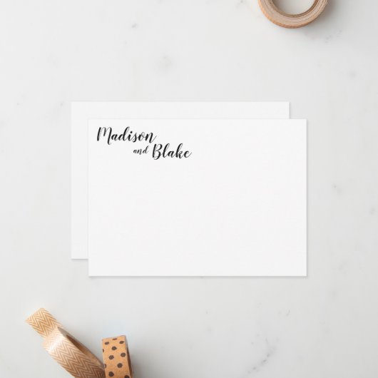 Cartes de notes amusantes et enjouées (Devant/Arrière en situation)