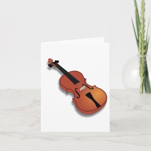 Cartes de notes aux instruments de violon (Devant)