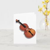 Cartes de notes aux instruments de violon (Fleur jaune)